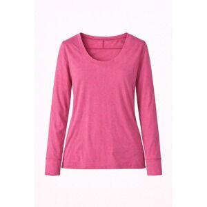 Lululemon Athletica Womens Pink Long Sleeve Athletic Top Stretch Yoga Tee